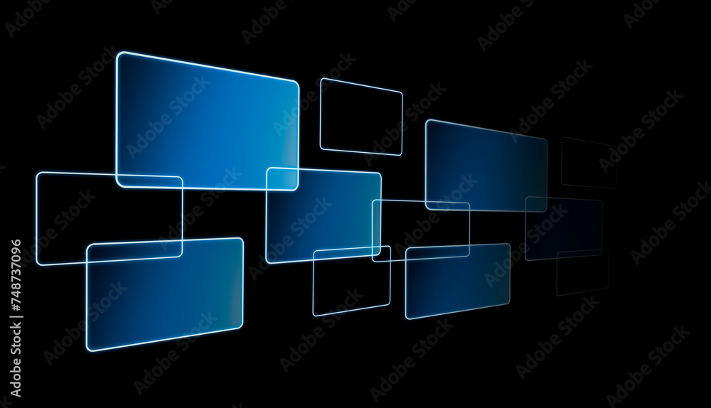 Rectangles on black background, illustration. Banner design Rectangles on black background, illustration. Banner design