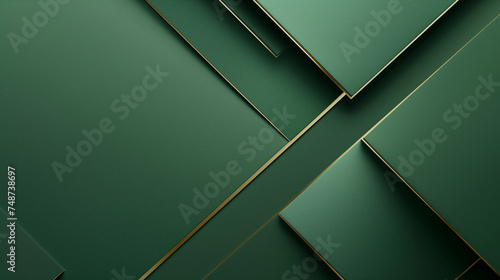A backdrop of deep green adorned with elaborate golden geometric patterns