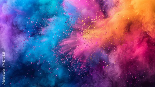 Colorful Abstract Powder Explosion