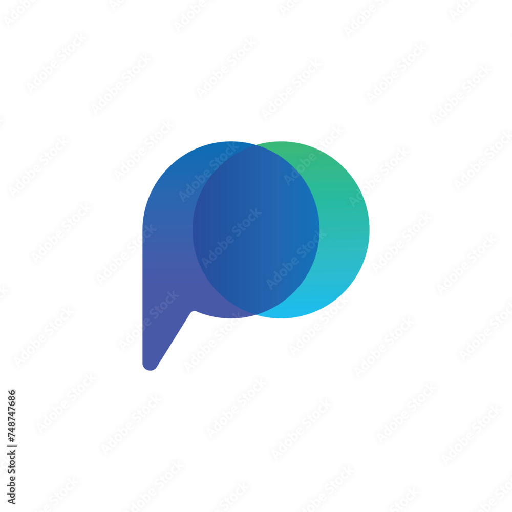 Gradient callout on white background. Speech bubble. Blue, violet and green Gradient callout on white background. Speech bubble. Blue, violet and green