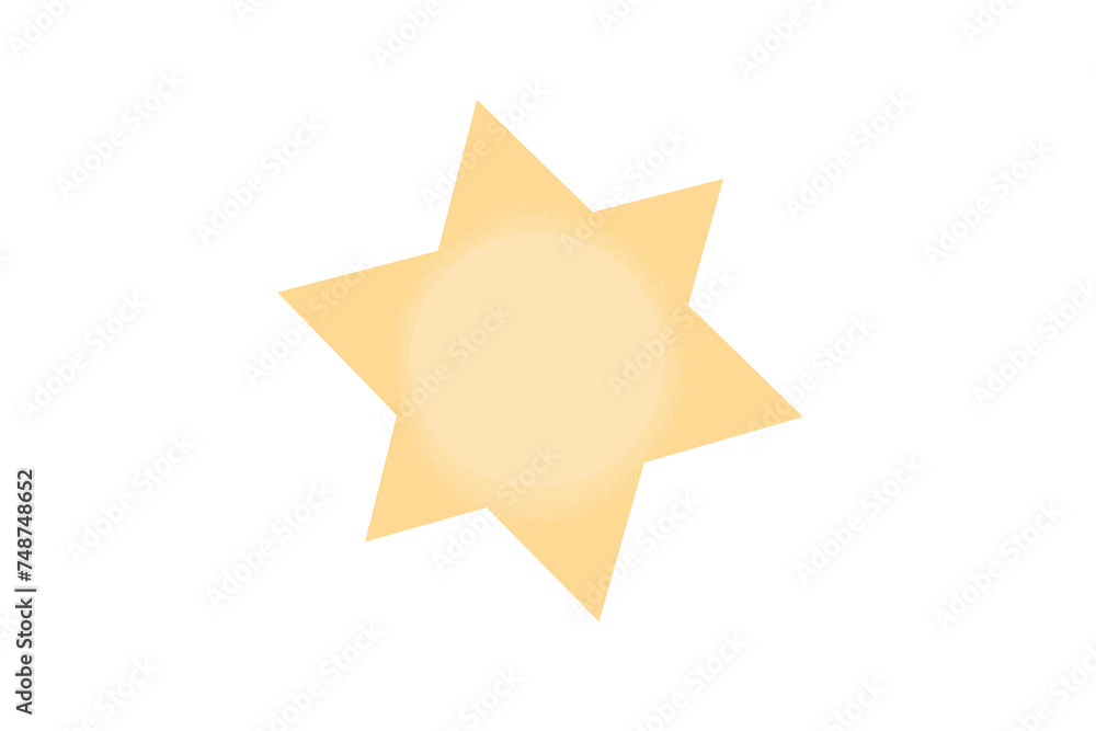 sun simple yellow and orange icon sun simple yellow and orange icon