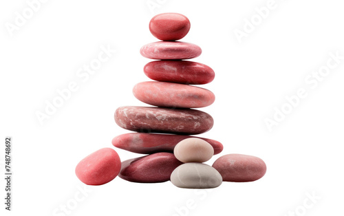 Stack of Rocks Balanced on Each Other. A pile of rocks precariously stacked on top of each other. The rocks vary in size and shape  with some balancing delicately on top of others.