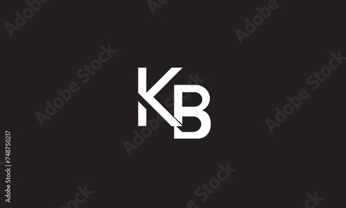 KB, BK, K, B Abstract Letters Logo Monogram 