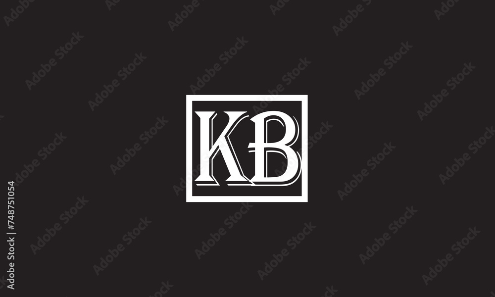 KB, BK, K, B Abstract Letters Logo Monogram KB, BK, K, B Abstract Letters Logo Monogram