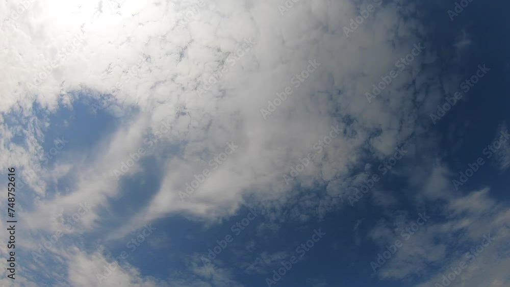 Sky clouds timelapse. Cloudy blue sky in 4k. White clouds Sky clouds timelapse. Cloudy blue sky in 4k. White clouds