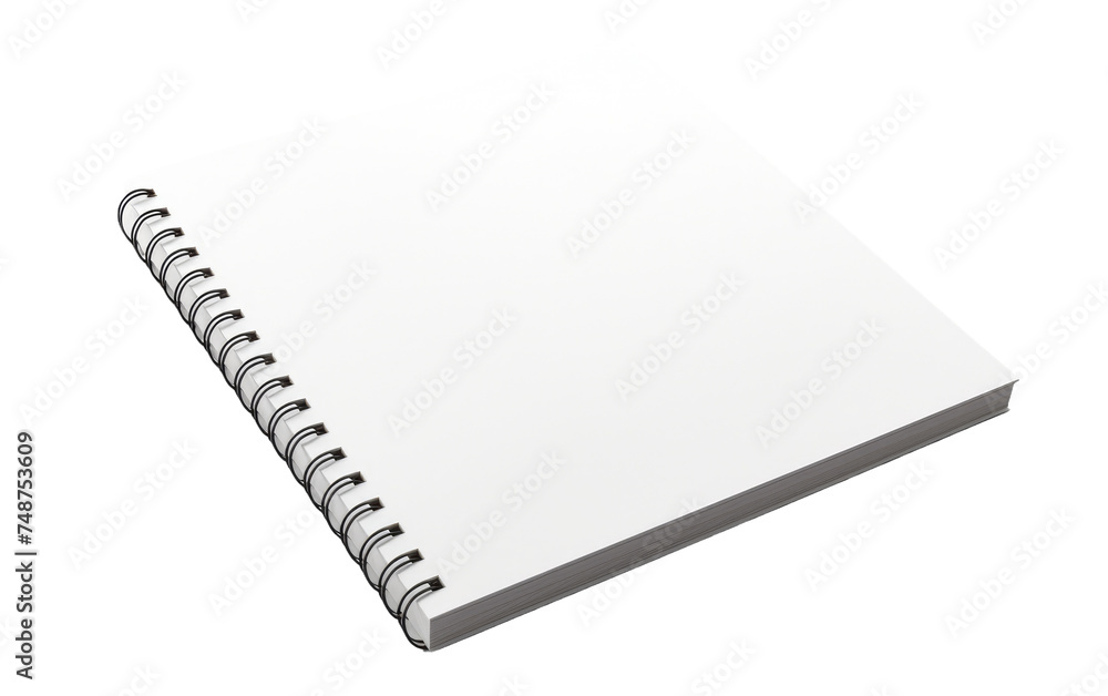 Classic Notebook Isolated on Transparent Background Classic Notebook Isolated on Transparent Background