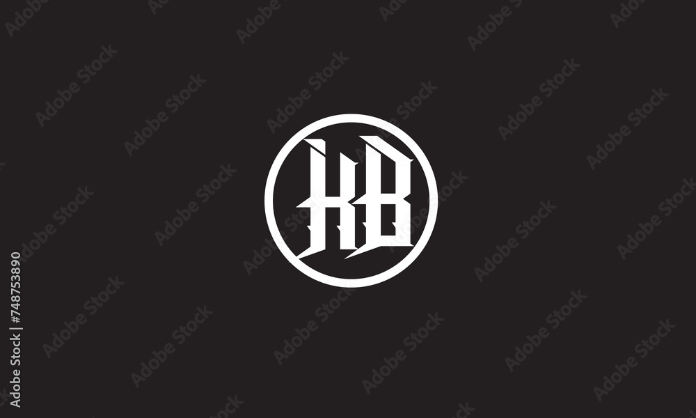 KB, BK, K, B Abstract Letters Logo Monogram KB, BK, K, B Abstract Letters Logo Monogram