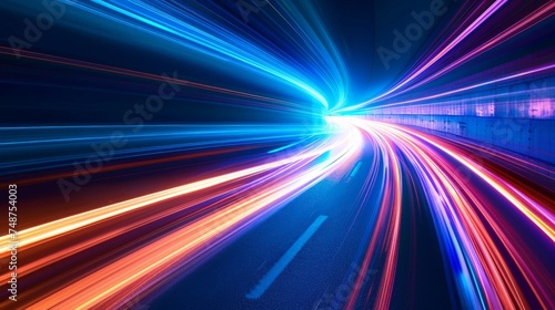 Abstract speed lights motion background