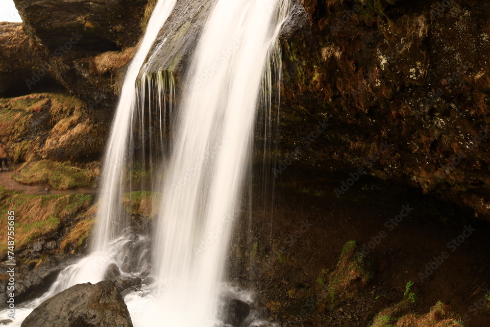 Obraz premium Selvallafoss is a nice hidden waterfall on the peninsula Snæfellsnes in the western parts of Iceland