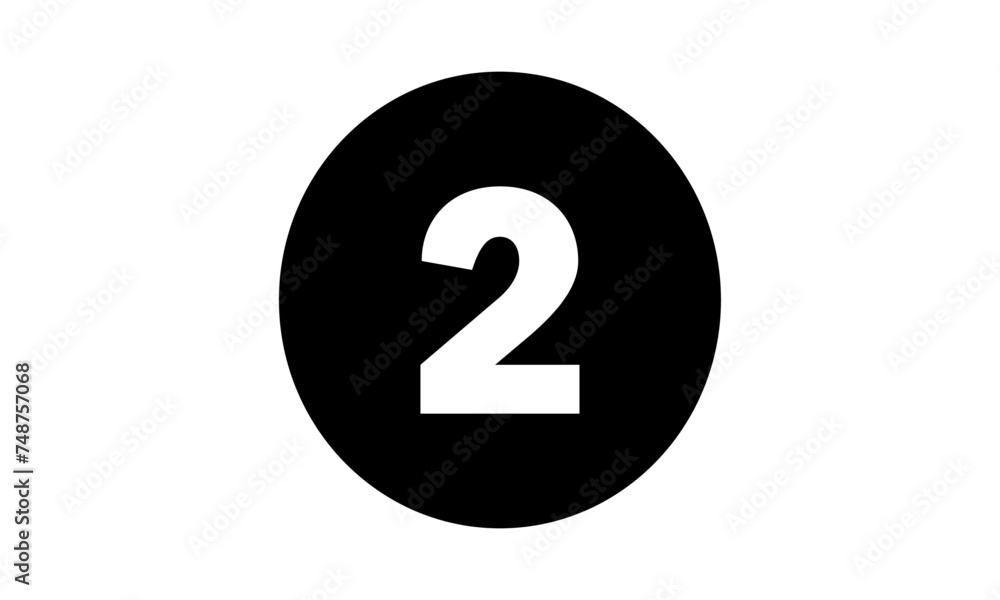 Simple Number Icon Simple Number Icon