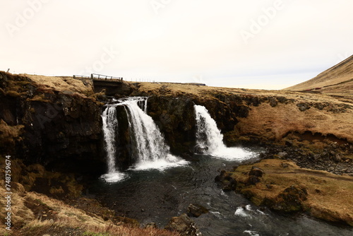 Kirkjufellsfossar is a waterfall in West Iceland on the Sn  fellsnes peninsula