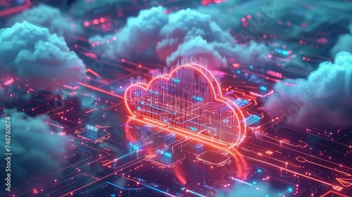 Cloud computing services such as Infrastructure as a Service (IaaS), Platform as a Service (PaaS), and Software as a Service (SaaS) enabling organizations to innovate and scale rapidly photo