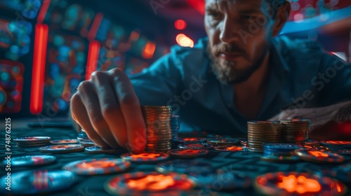 Crypto Gaming: A gaming scene where players earn and trade cryptocurrency rewards.
