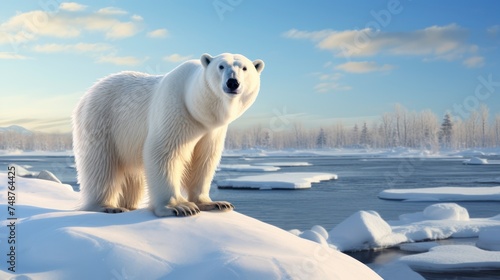 The Polar Bear's Reign Over the Cold, Crisp Arctic