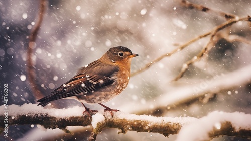 bird in snow © Andreas