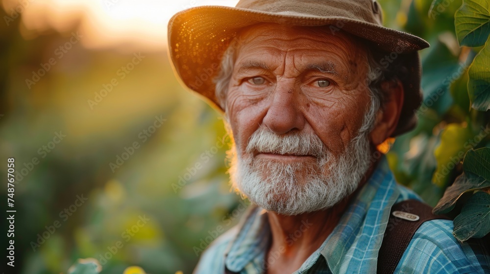 farmer in field farmer in field