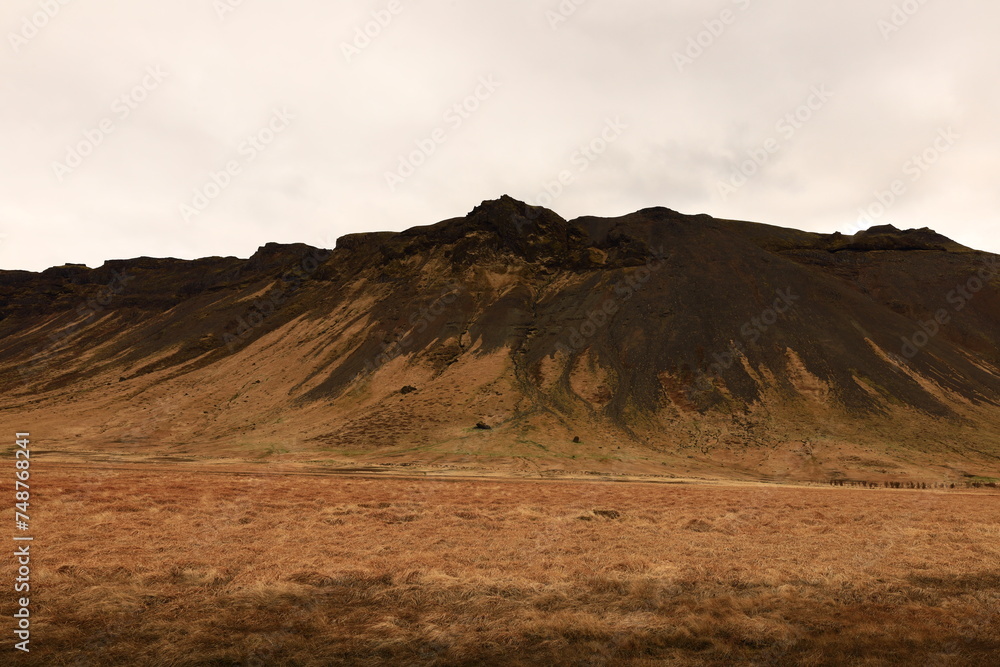 Fototapeta premium The Snæfellsjökull National Park is a national park of Iceland located in the municipality of Snæfellsbær the west of the country