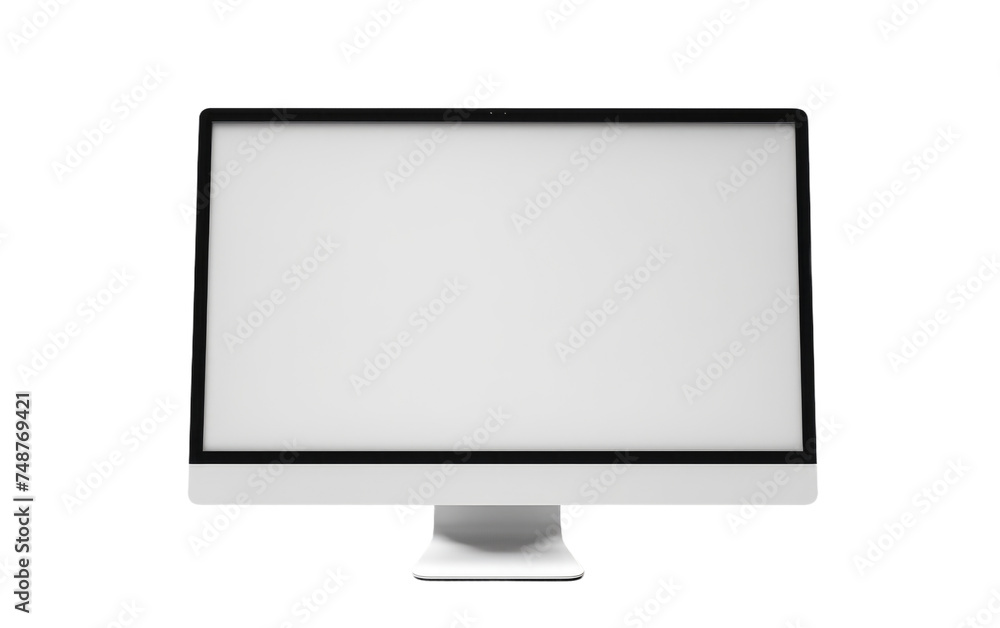 Slim LCD Isolated on Transparent Background Slim LCD Isolated on Transparent Background