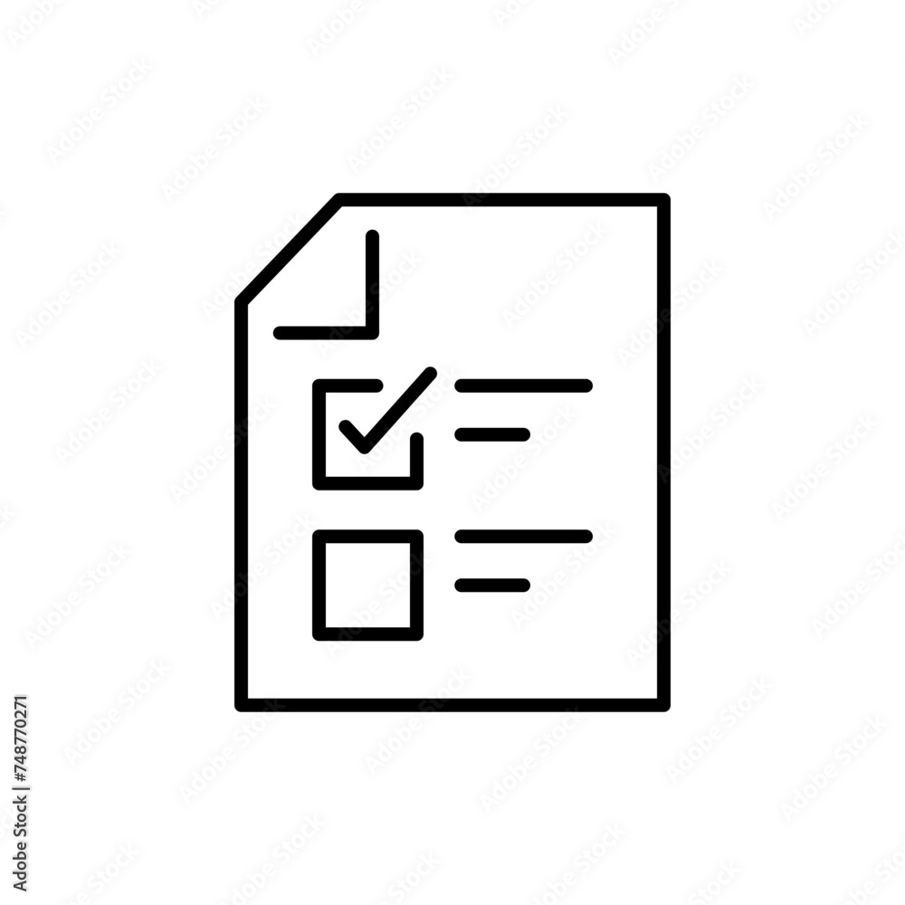 Ballot outline icons, minimalist vector illustration ,simple transparent graphic element .Isolated on white background Ballot outline icons, minimalist vector illustration ,simple transparent graphic element .Isolated on white background