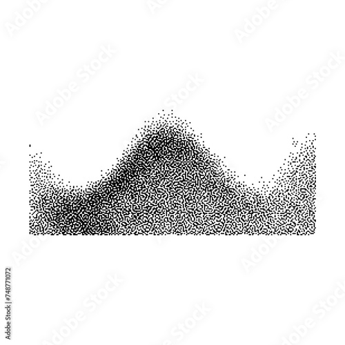 Abstract Dithering Bitmap Vector Shape Object Forms