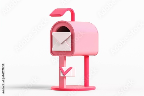 mailbox  mail  icon  with  one  hundred   aler photo