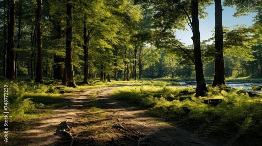 Serene Walking Trails Through Nature, Crafting a Peaceful Refuge for Thoughts and Renewal