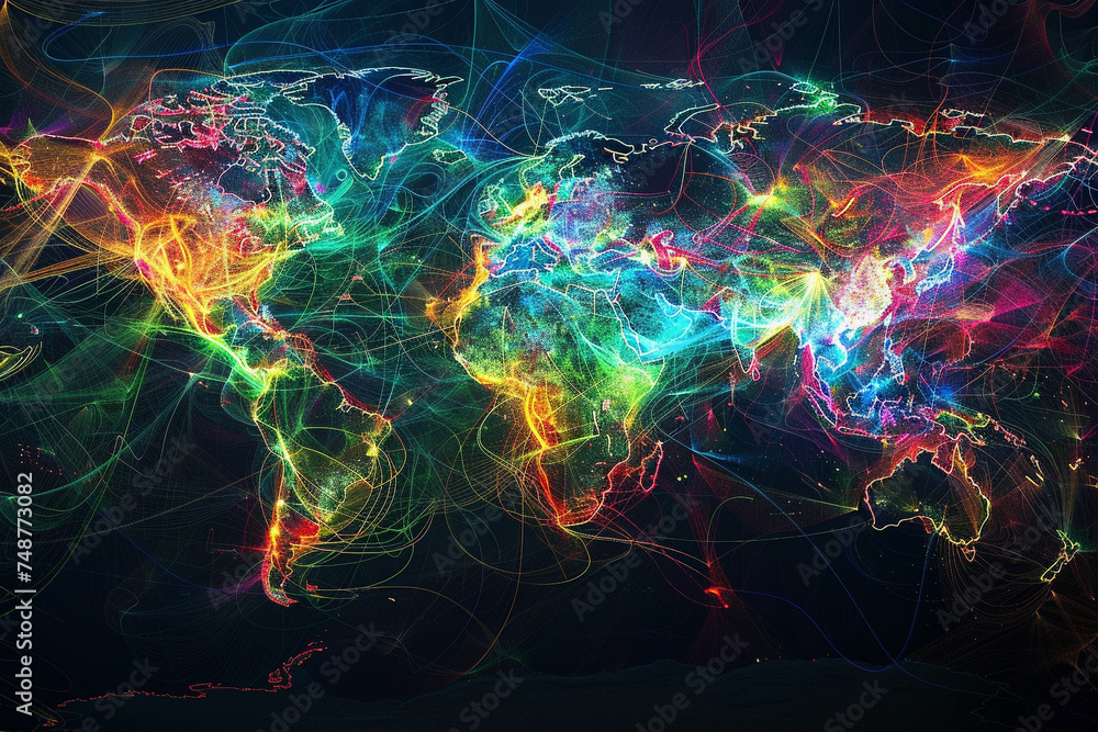 A visual ode to the internet, the modern-day explorers map, charting courses to discovery and beyond A visual ode to the internet, the modern-day explorers map, charting courses to discovery and beyond