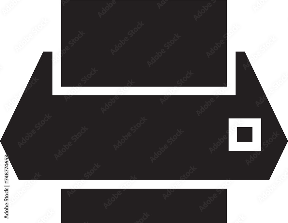 Printer Glyph Icon Printer Glyph Icon