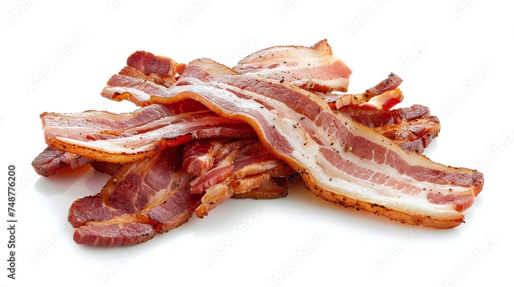 sizzling aroma of crispy bacon cooking in the skillet sizzling aroma of crispy bacon cooking in the skillet