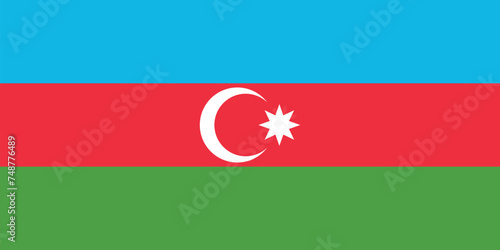 flag of the Azerbaijan, national symbol