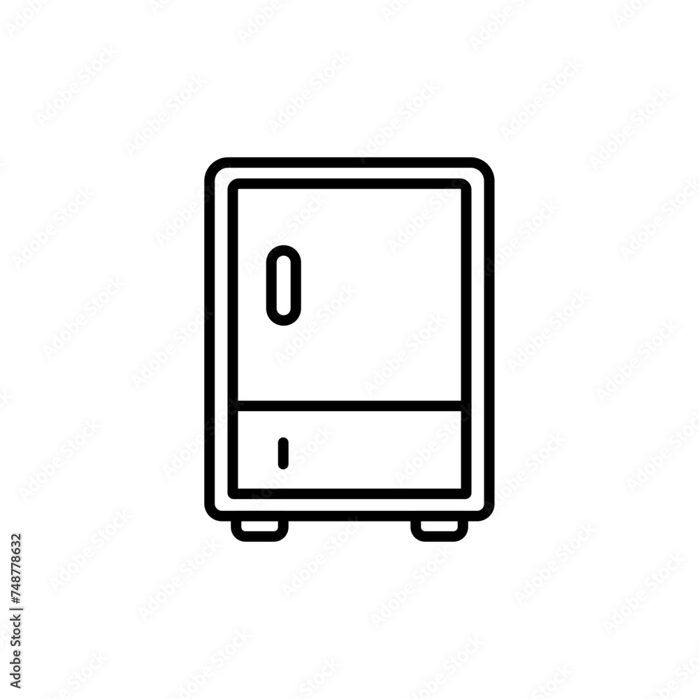Fridge outline icons, minimalist vector illustration ,simple transparent graphic element .Isolated on white background Fridge outline icons, minimalist vector illustration ,simple transparent graphic element .Isolated on white background