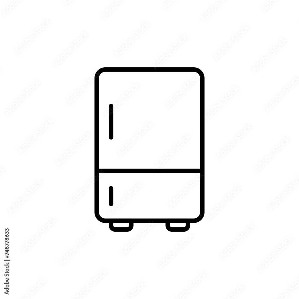 Fridge outline icons, minimalist vector illustration ,simple transparent graphic element .Isolated on white background Fridge outline icons, minimalist vector illustration ,simple transparent graphic element .Isolated on white background
