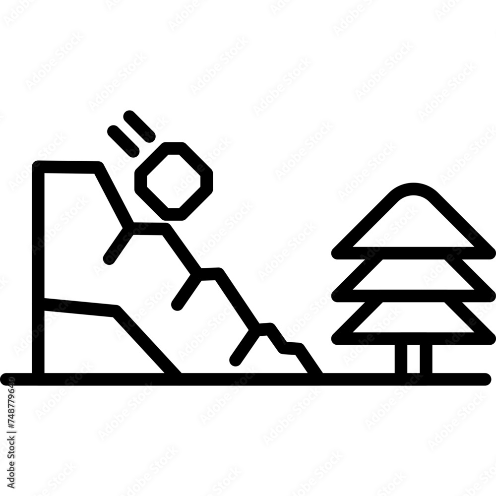 Landslide Icon Landslide Icon