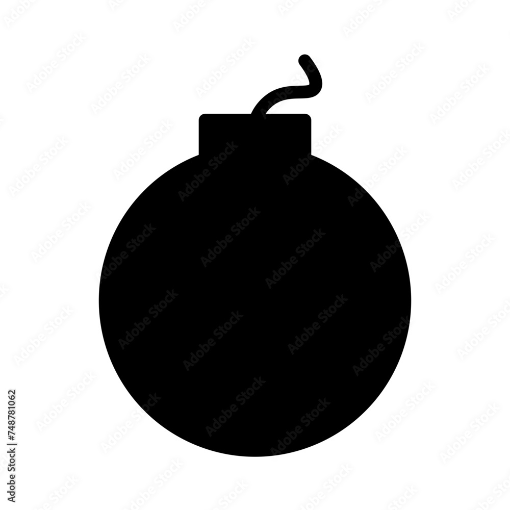 Attack Blast Bomb Glyph Icon Attack Blast Bomb Glyph Icon