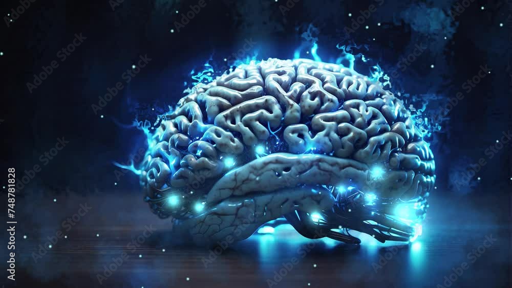 Animated Loop of Brain Anatomy Representing Ideas Stock Video | Adobe Stock