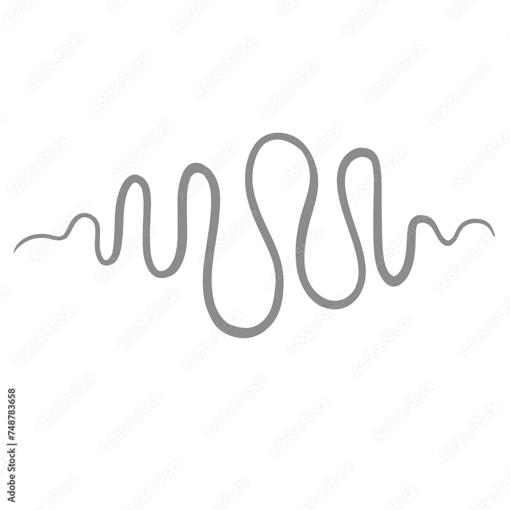 Grey Squiggle Doodle Line Grey Squiggle Doodle Line