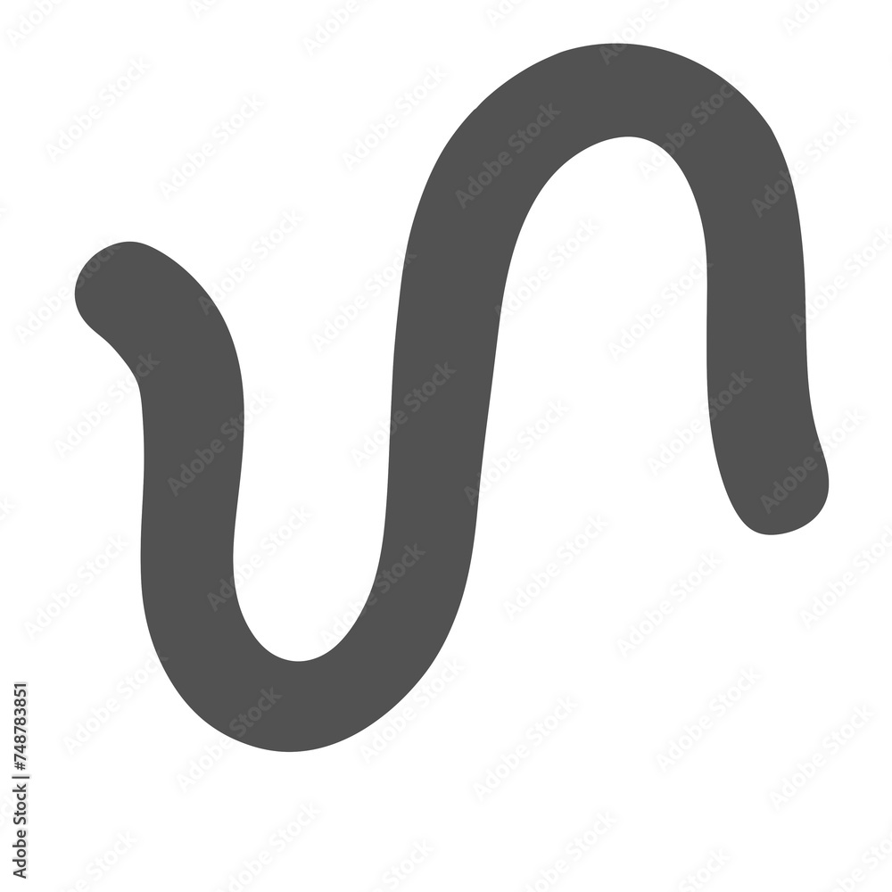 Grey Squiggle Doodle Line Grey Squiggle Doodle Line