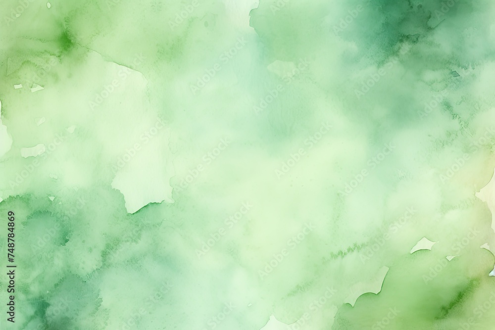 Watercolor Textures: Abstract Green Background with Faded Paper Texture and Wet Colours Watercolor Textures: Abstract Green Background with Faded Paper Texture and Wet Colours