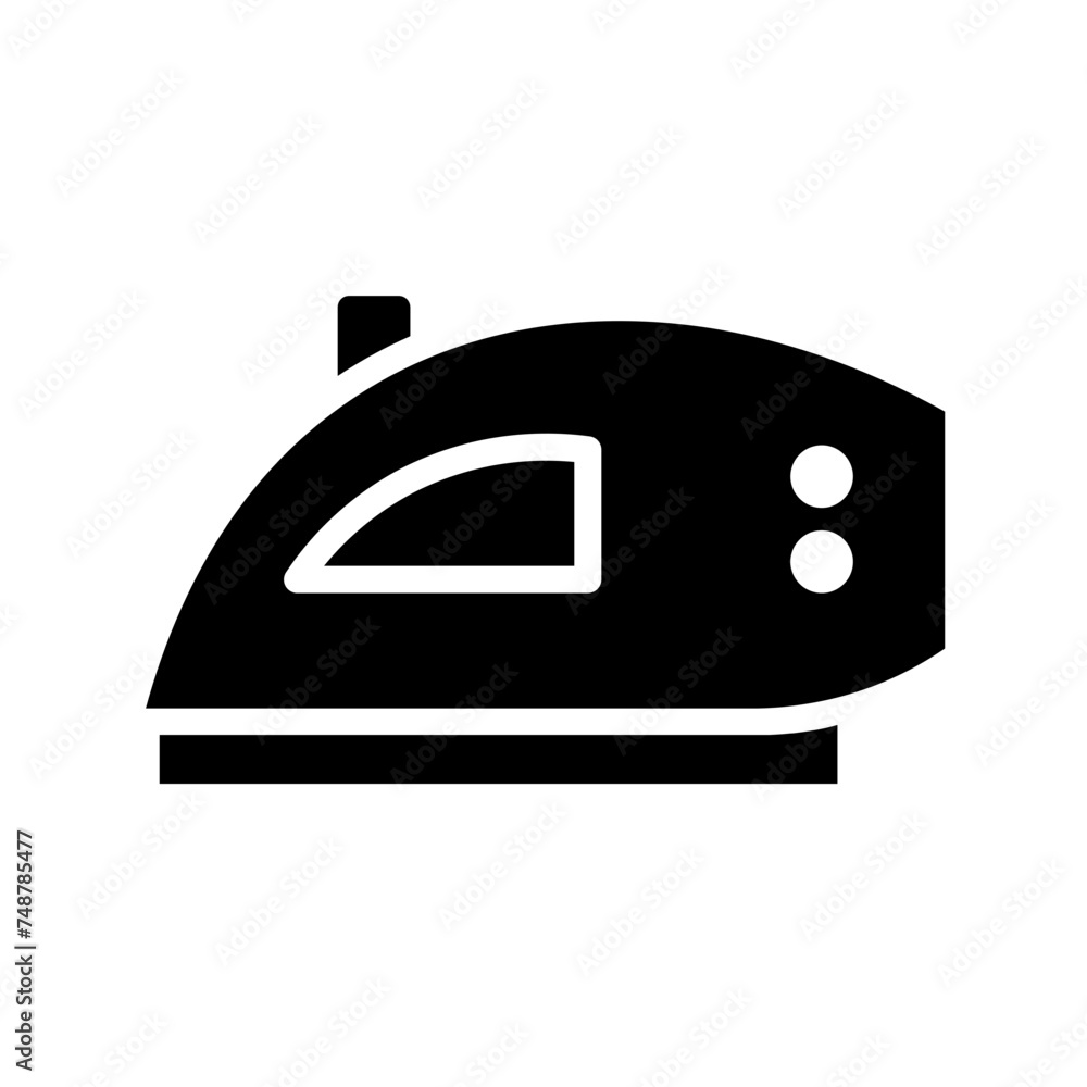 Iron Ironing Sewing Glyph Icon Iron Ironing Sewing Glyph Icon