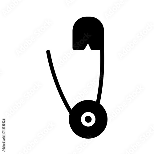 Diaper Nappy Pin Glyph Icon