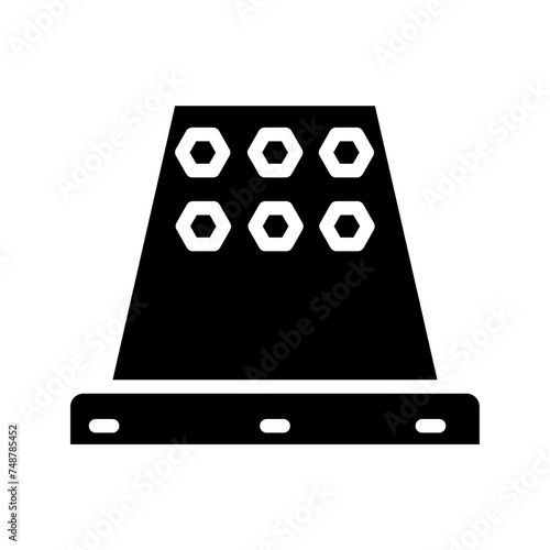 Fashion Sewing Thimble Glyph Icon