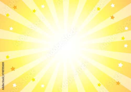 yellow flash background with stars