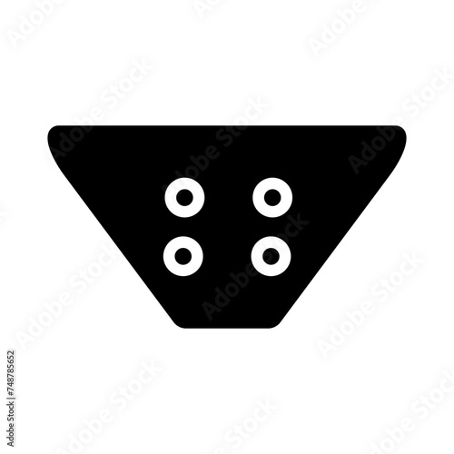 Tailor Thread Triangular Glyph Icon