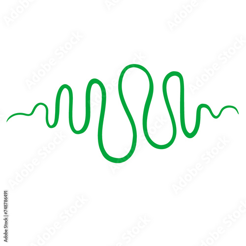 Green Swirl Line 