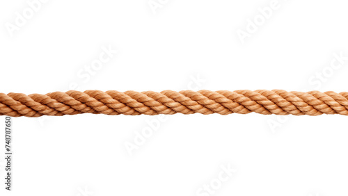 Manila rope cut out. Isolated rope on transparent background