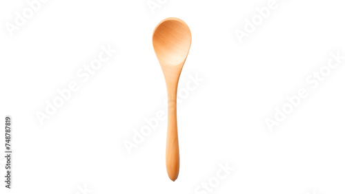 Wooden spoon cut out. Isolated wooden spoon on transparent background