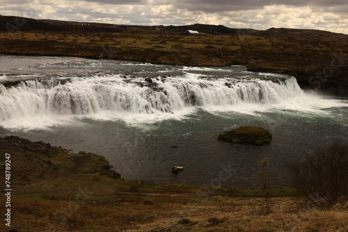 Faxi is a waterfall in South Iceland photo