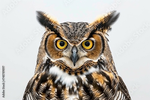 Great Horned Owl Bubo Virginianus Subarcti