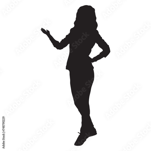 International Women s Day Silhouette. Vector Illustration