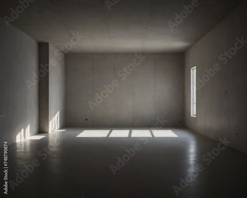 Minimalist Empty Room Under Construction